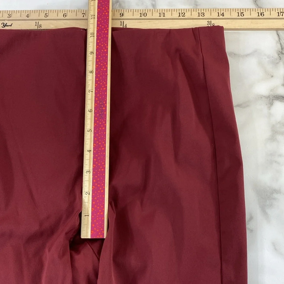 Theory Navalane Neoteric Skinny Pants Womens Size 10 Red Stretchy Ankle Length - Picture 12 of 13